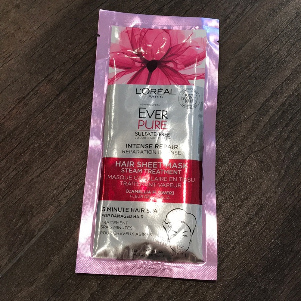 ⭐️L’Oreal Ever Pure Hair Sheet Mask